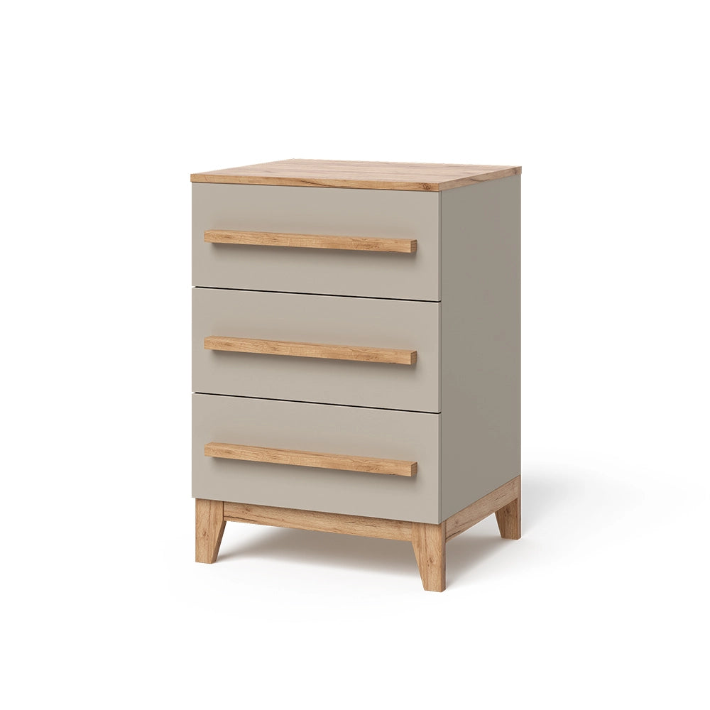 Vitalispa Cassettiera per camera da letto Cachemire 60 x 88 cm con 3 cassetti