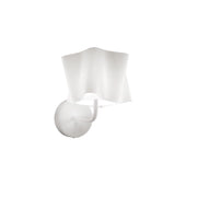 Applique Moderna Folio Polilux ® Bianco E Metallo 1 Luce E27