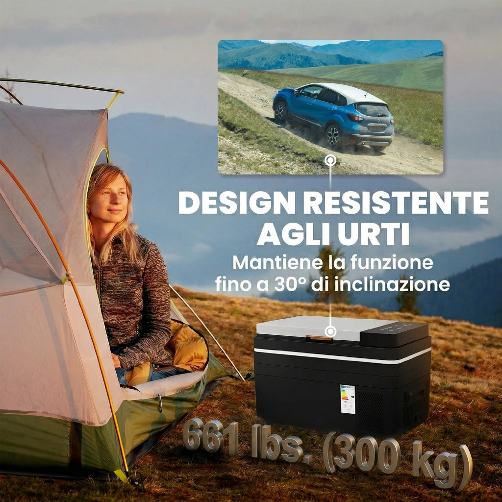Frigorifero Portatile da 30L con Compressore e Controllo App. Nero