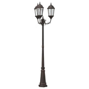 Lampada da giardino vintage 61 x 53 x 235 cm che dona eleganza e sicurezza ai vialetti esterni in alluminio bronzo 02_0058410