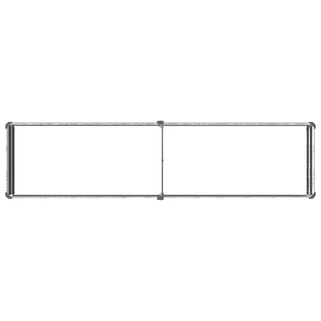 Letto rialzato da giardino Argento 160 x 40 x 24 cm 8006324