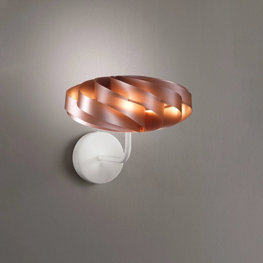 Applique Moderna Flat Polilux ® Rame E Metallo 1 Luce E14