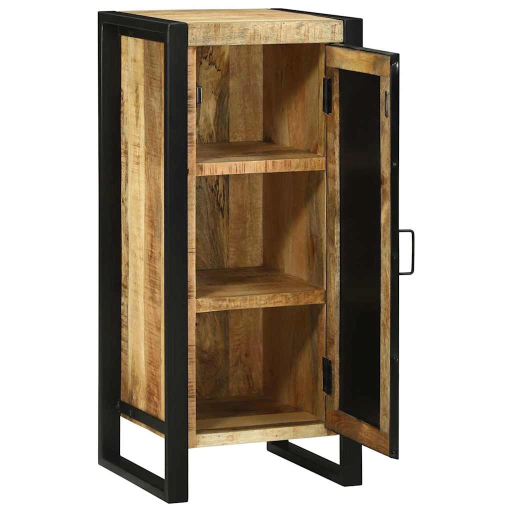 Mobile da bagno moderno 40 x 35 x 90 cm con pratici ripiani stile contemporaneo legno di mango marrone 02_0057648