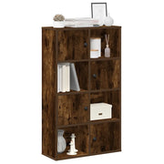 Libreria-Scaffale per Libri-Mobile di Stoccaggio Rovere Fumo 60x24x101,5 cm in Legno Multistrato