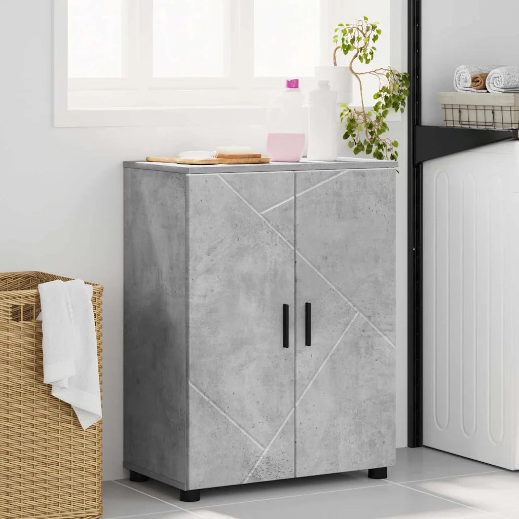Mobile da Bagno Grigio cemento 60 x 35 x 80 cm