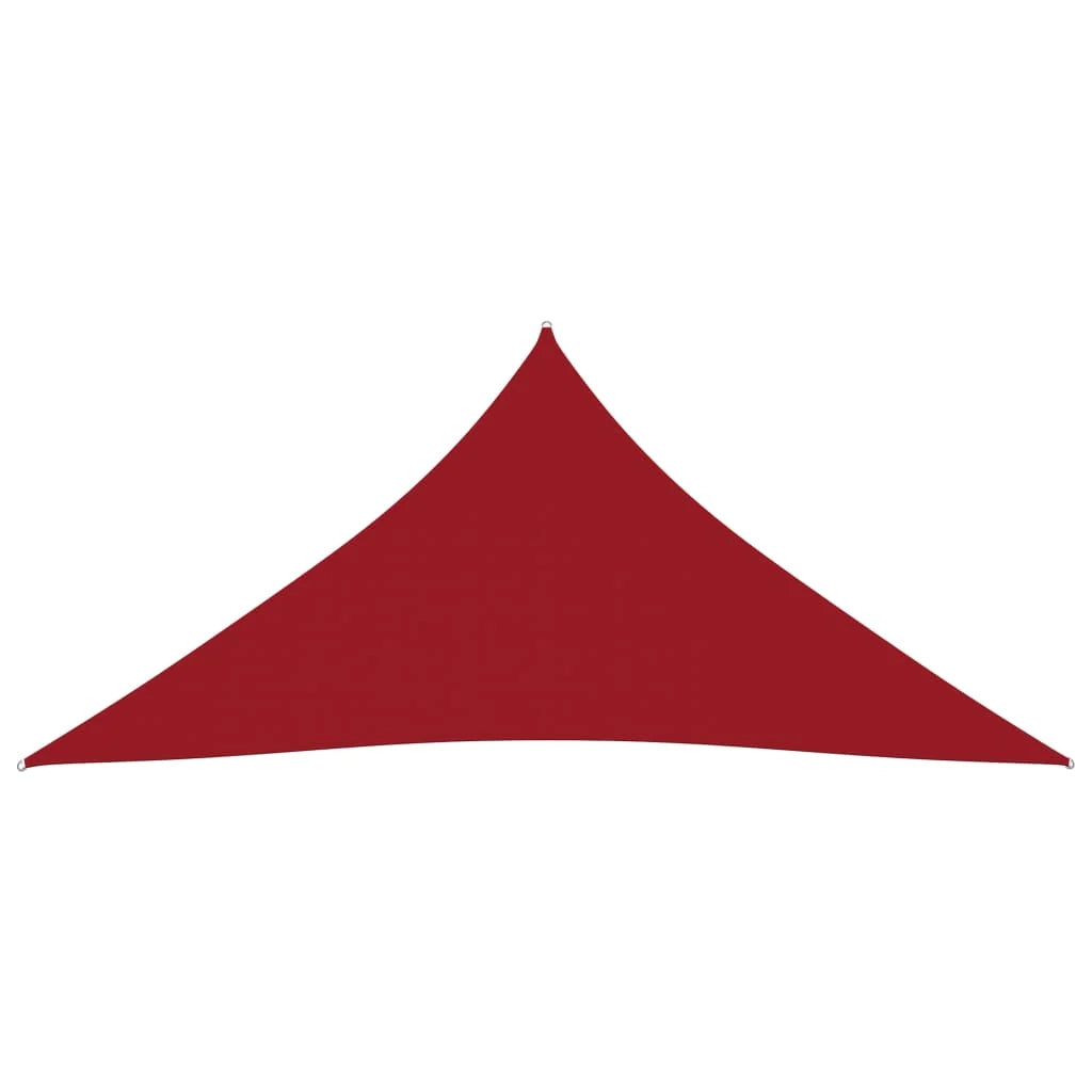 Tenda parasole/ombrellone triangolare in tessuto Oxford 4,5 x 4,5 x 4,5 m rosso 02_0009860