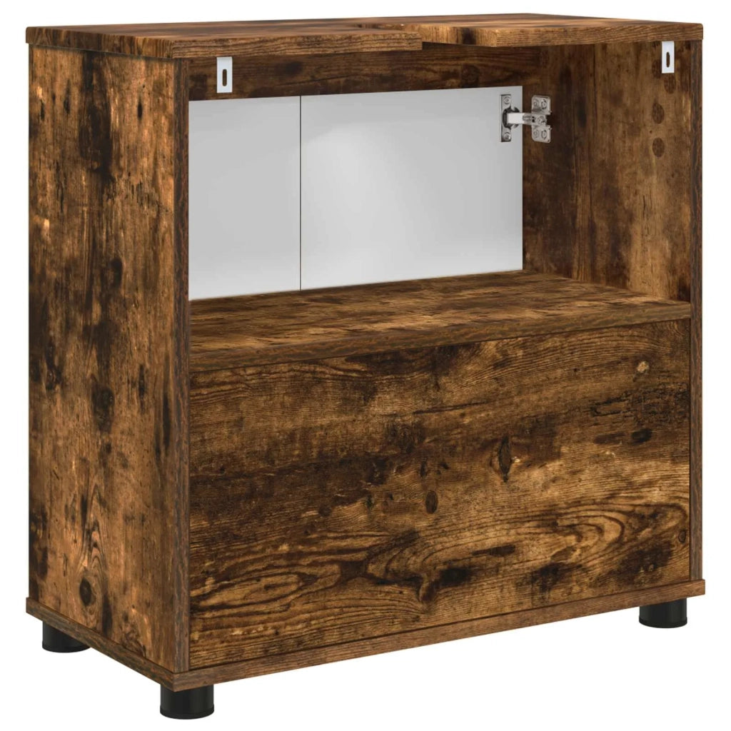 Mobile per lavabo da bagno Rovere fumé 60 x 30 x 60 cm 888752