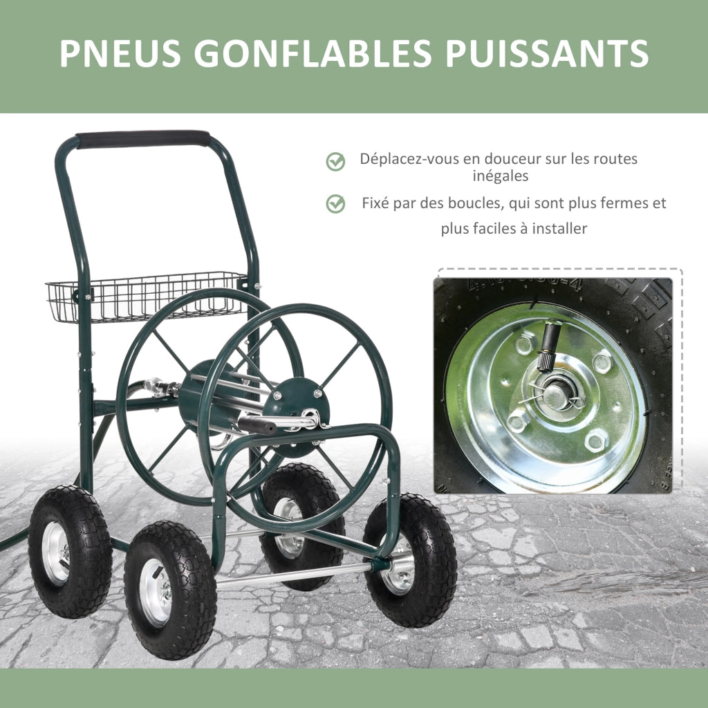 Carrello Avvolgicavo ¨C Zephmum ¨C 70 m, Verde, Metallo
