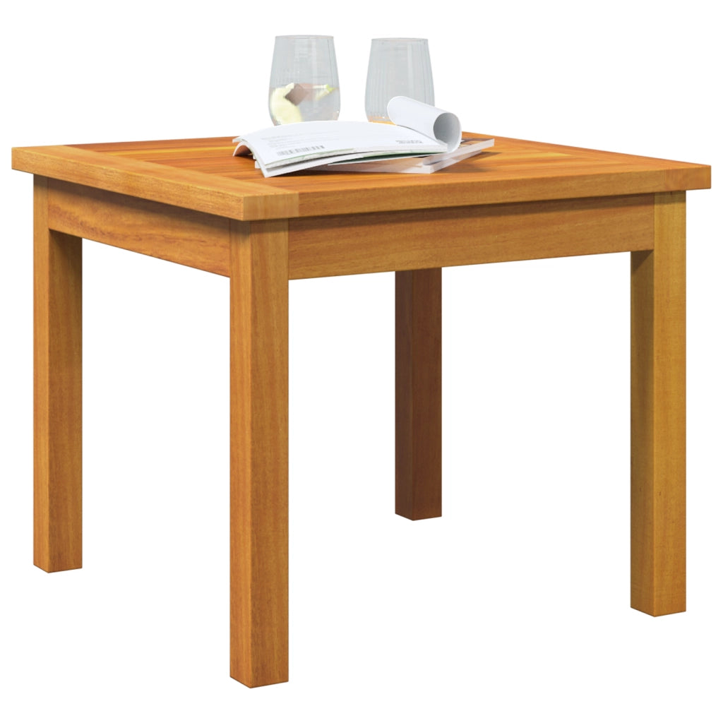Tavolino  45x45x38 cm in legno massello di acacia