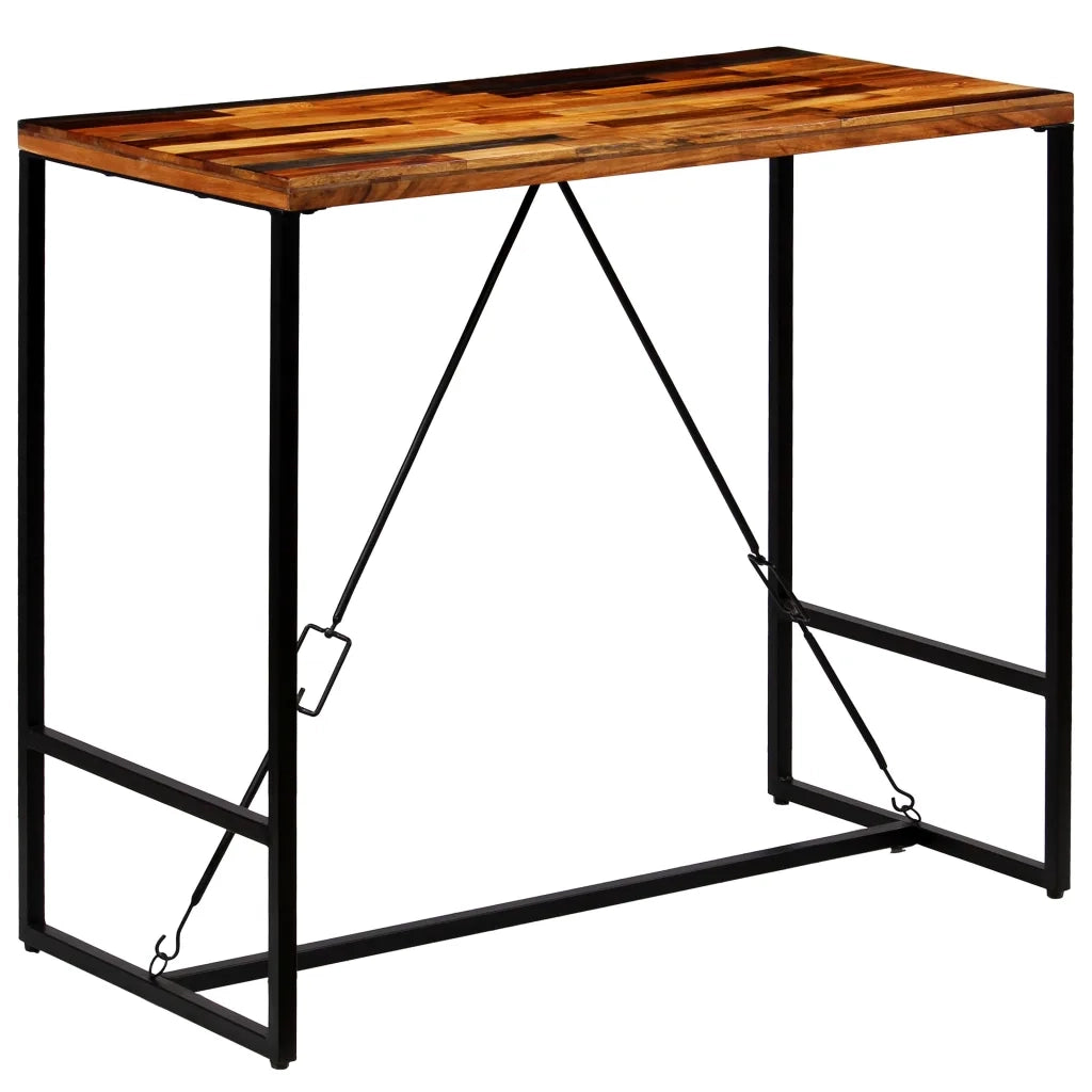 Tavolino da Bar in Legno Massello di Recupero 120x60x106cm cod mxl 12781