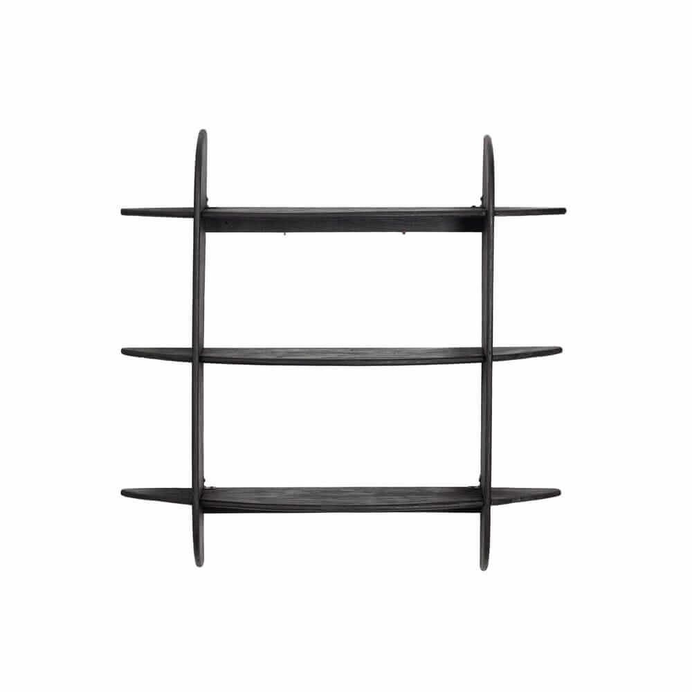 Mensola da Parete 3 Piani in Legno di Mango Naturale - EASTWOOD