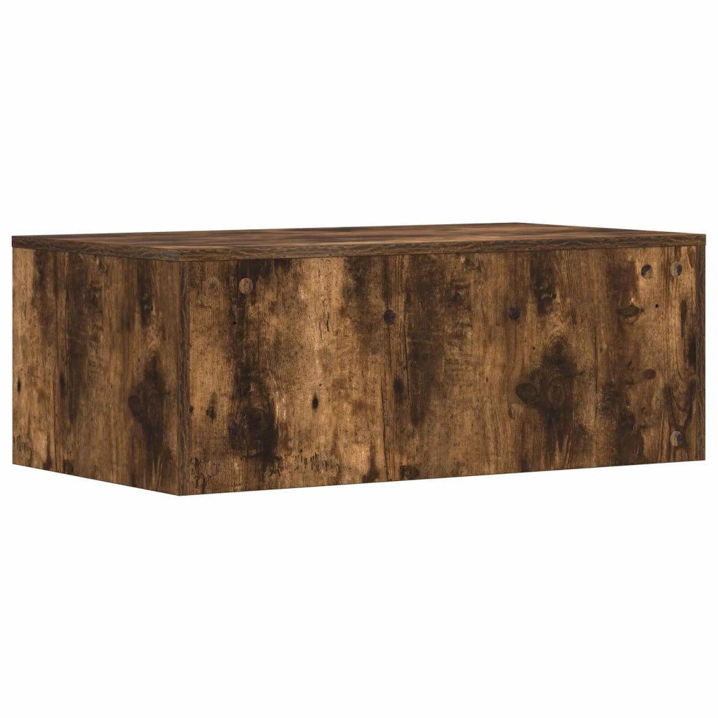 Scrivania a parete Rovere fumé 80 x 45 x 30 cm