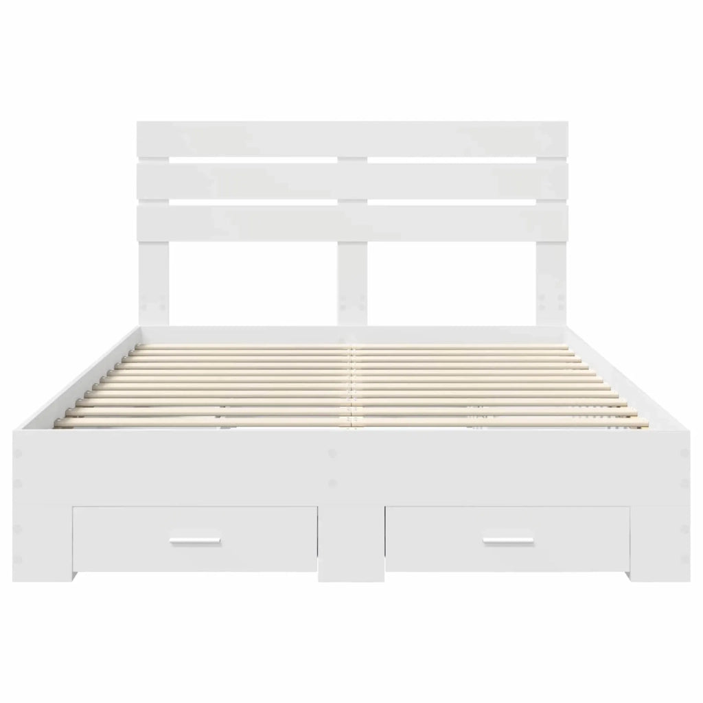 Struttura del letto con cassetto con testiera Legno multistrato 3411622