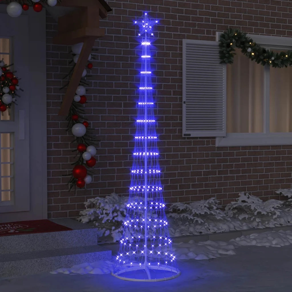 Albero di Natale LED con 290 LED Blu 250 cm Metallo 42018777