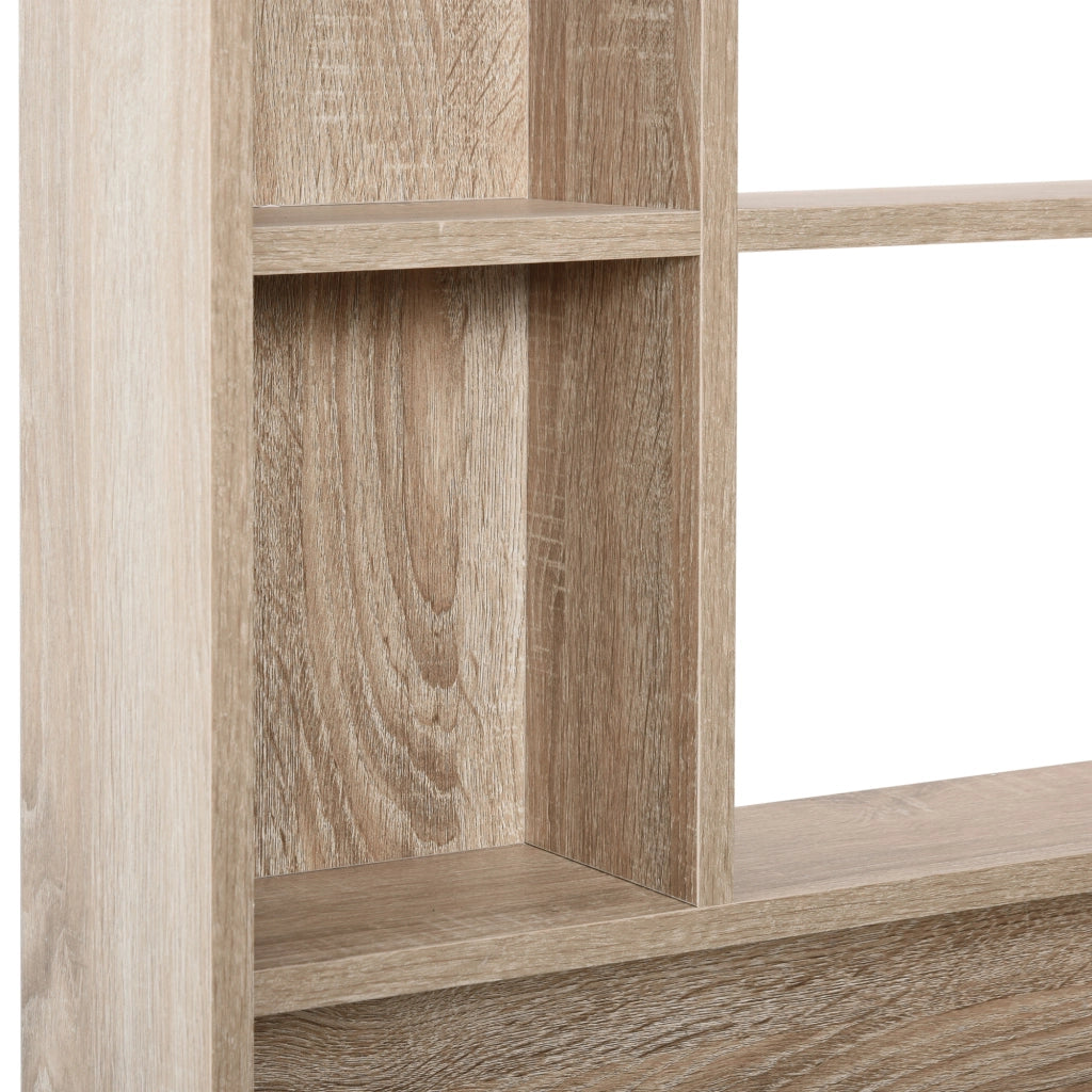 Armadietto Bagno a Specchio con Ripiani Regolabili ¨C Zephmum ¨C Rovere 60x15x76 cm