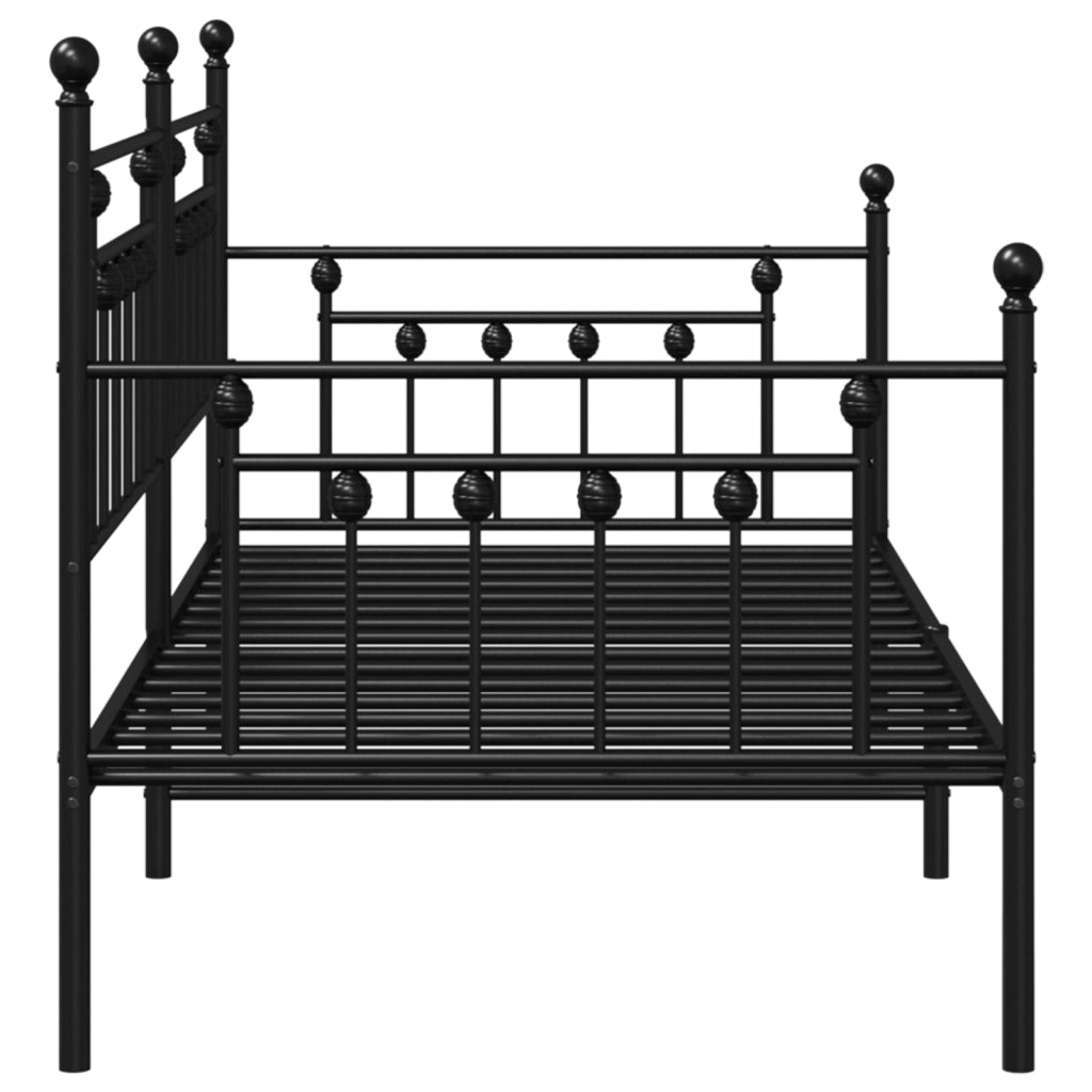 Struttura Daybed  Nera 107x203 cm in Acciaio