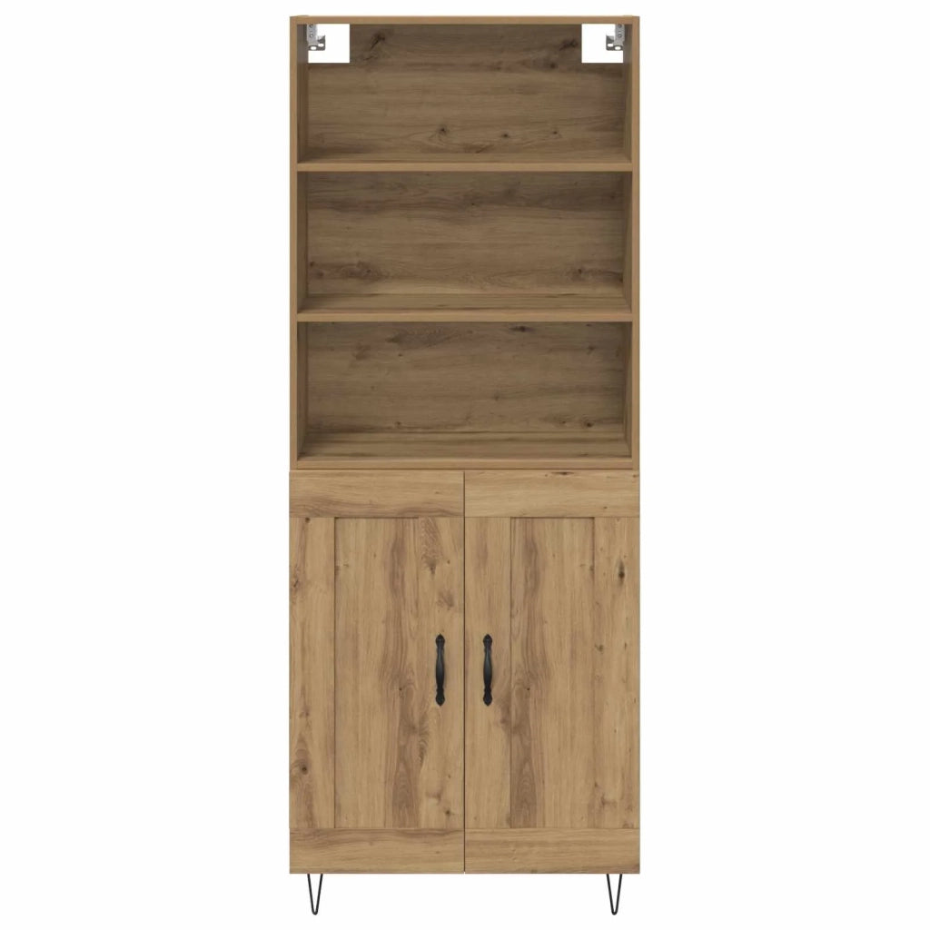Credenza-Buffet-Armadio da cucina Rovere artigianale 69,5 x 34 x 180 cm 618301