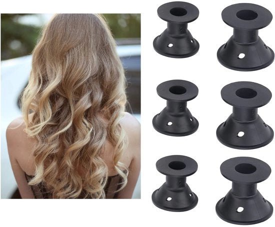 Rotoli per capelli 20 pezzi - Senza calore - Rotoli flessibili a forma di cappello - Adatti per donne - Per onde e capelli sciolti - Facili da utilizzare