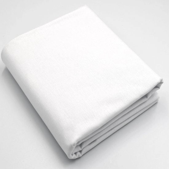Tessuto di cotone 100%, venduto per metro, larghezza 240 cm, tessuto di cotone 100% Oeko-Tex Standard 100, colore uniforme per cucire (bianco, 100 cm)