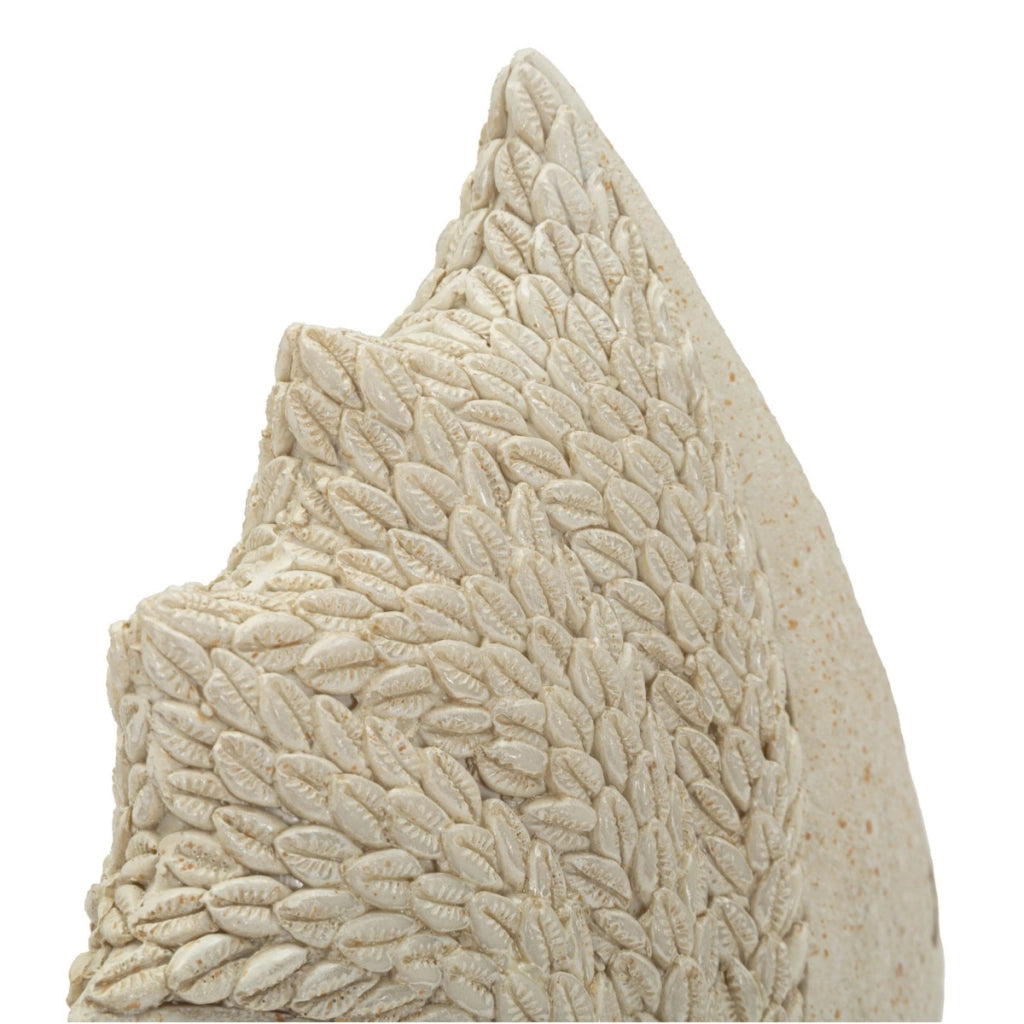 Scultura Pesce 1, Beige, Poliresina, 16,7x6,5x16,8 cm