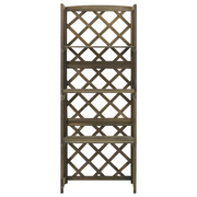 Graticcio con Ripiani Grigio 55x30x140cm in Massello di Abete CFW7076433