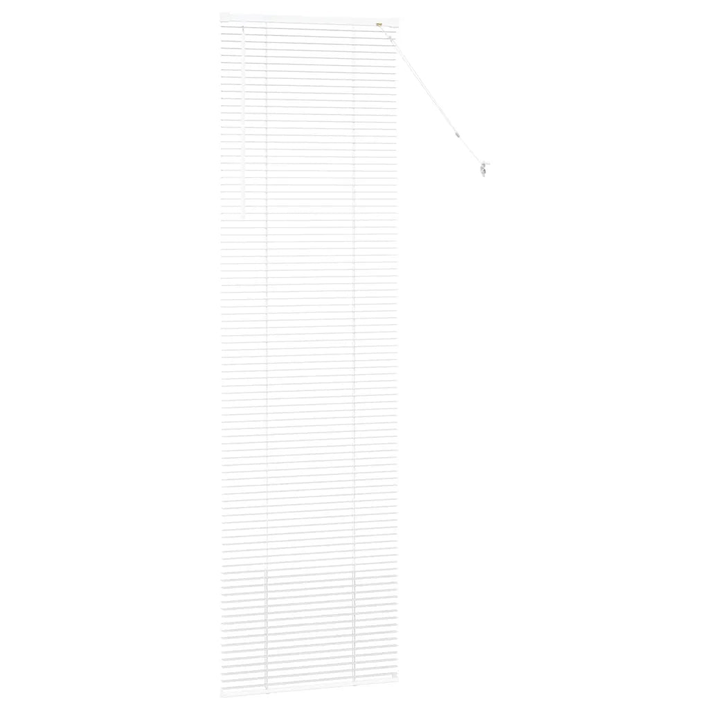 vidaXL Tenda per Finestra con tende Manuale Bianco Alluminio