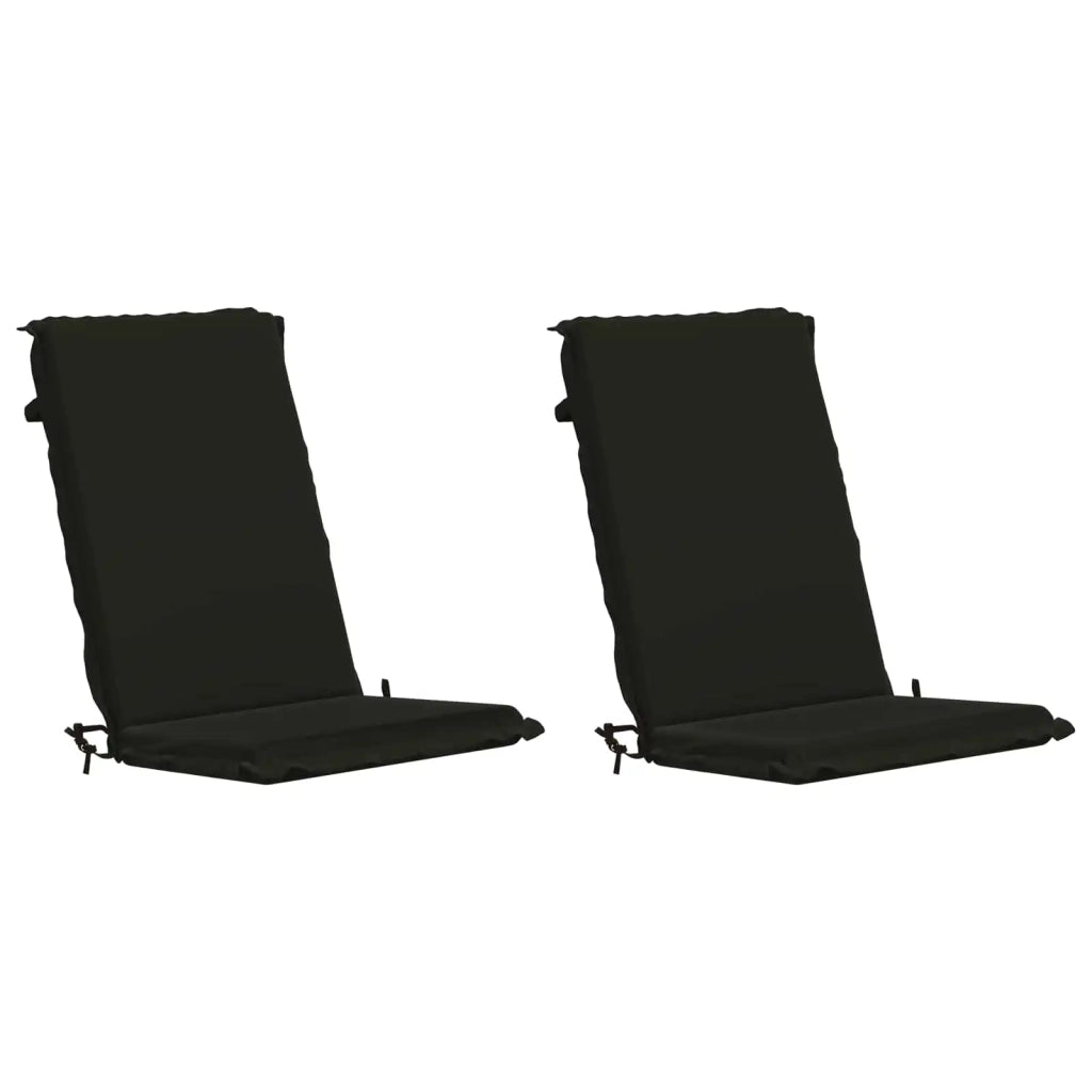 Cuscini Bhair Alto Schienale in 2 Pezzi GEMERT 2 pcs Nero 945906