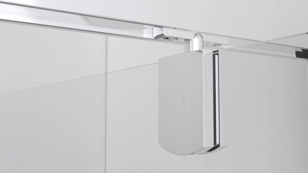 Box doccia nicchia 80 cm porta due battenti H195 cm GINA Cromato