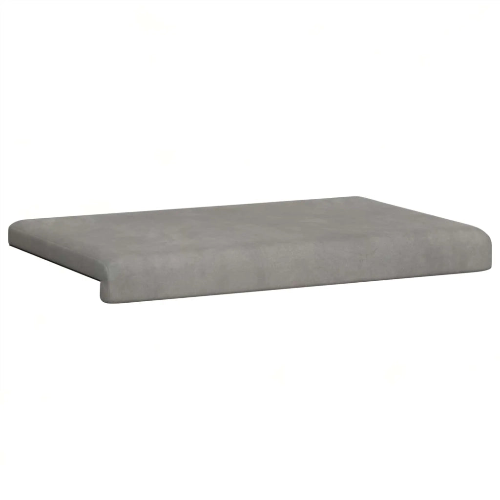Cuscino per panchina Velluto (V) Grigio Chiaro Profondità 35 cm 42043175