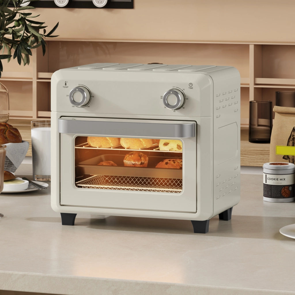 Friggitrice ad Aria 10L ¨C Xylo ¨C 1000W Bianco Crema Timer Lavastoviglie