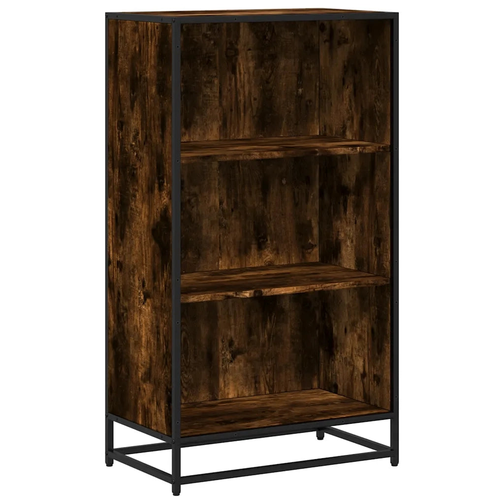 Libreria Rovere Fumo 60x35x107,5 cm in Legno Multistrato