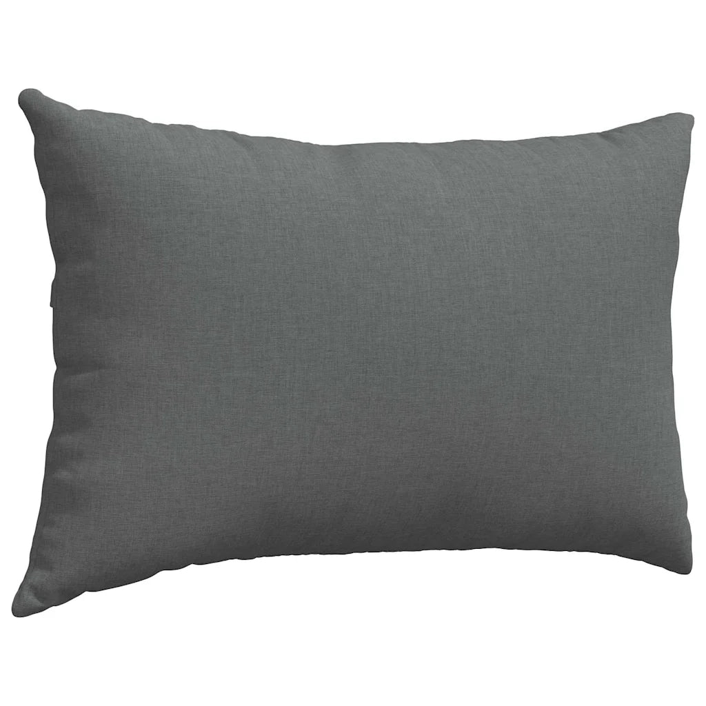 Cuscini da Divano 2 pz-Set di 2 Cuscini per Sofa Grigio scuro 60 x 40 cm Tessuto 330365