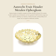 Supporto Frutta in Metallo per Cucina e Sala da Pranzo, Display Frutta e Verdura, Stante per Frutta e Pane, Raccoglitore Frutta in Metallo