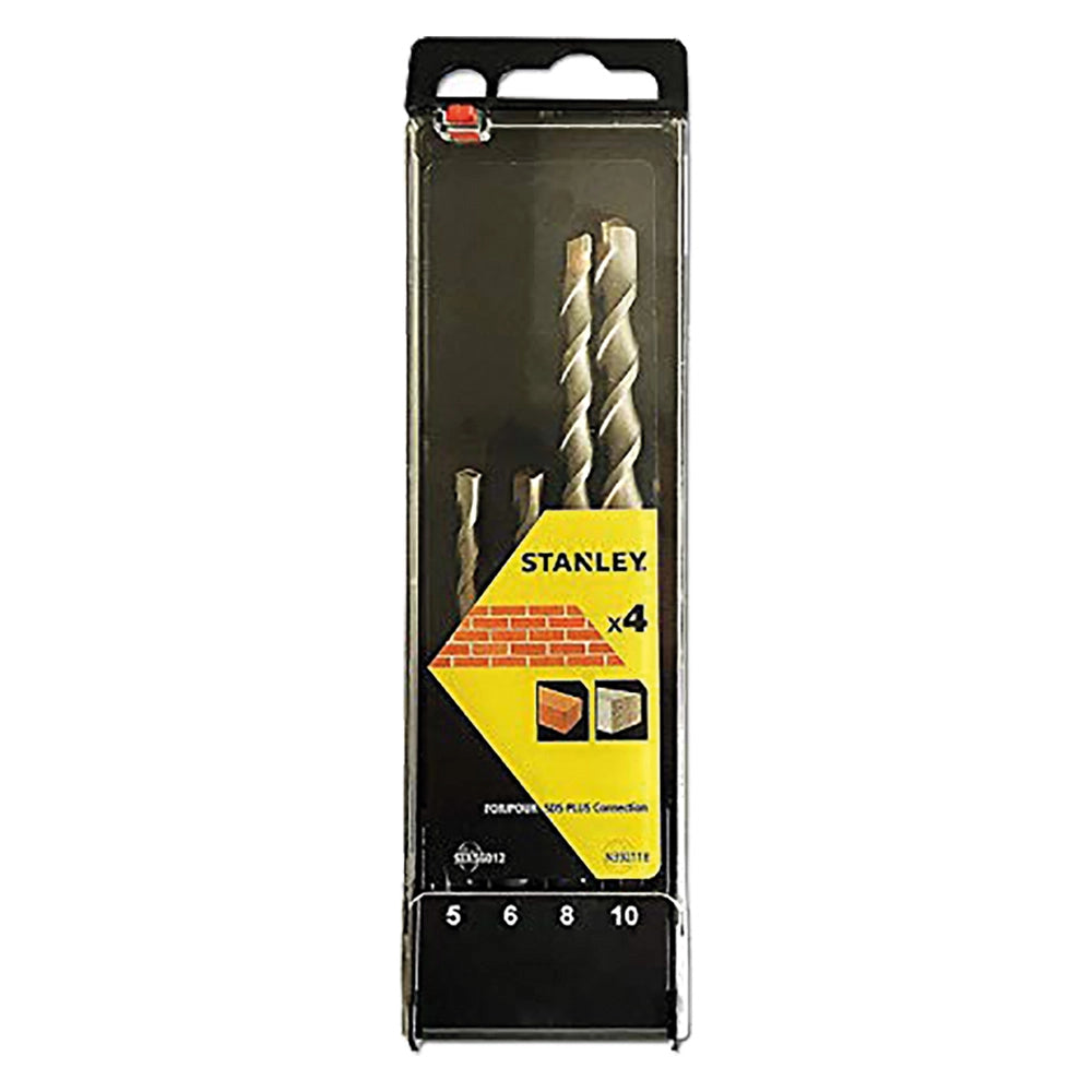 PUNTA ELICOIDALE SDS PLUS IN SET set 4 pz (da mm 5 a 10)  - STANLEY