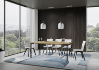 Consolle Allungabile 90-196x40x77 cm in Nobilitato Marrone