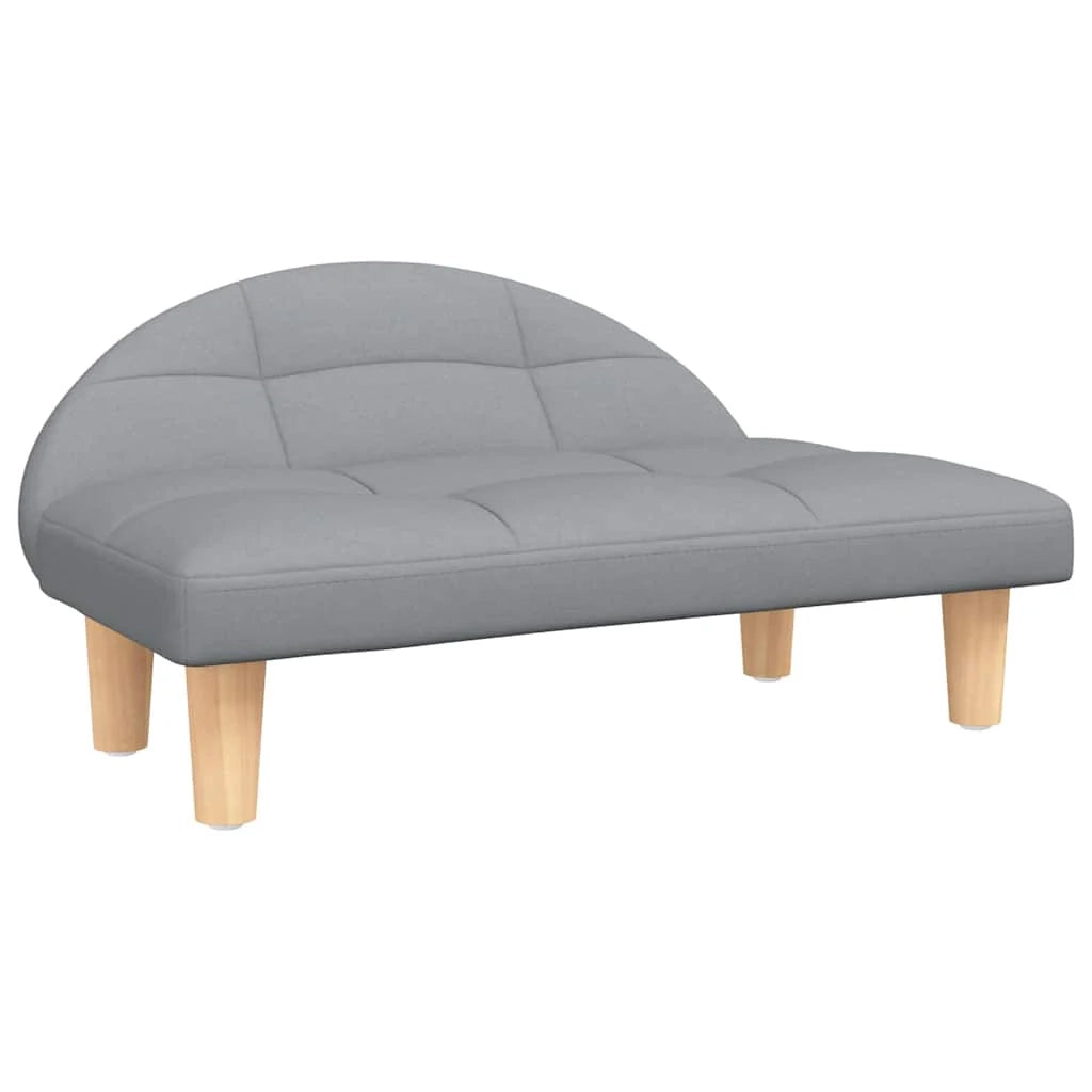 Cuccia per cani comoda cesta da divano colore chiaro 70 x 52 x 30 cm tessuto grigio 02_0043118