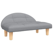 Cuccia per cani comoda cesta da divano colore chiaro 70 x 52 x 30 cm tessuto grigio 02_0043118