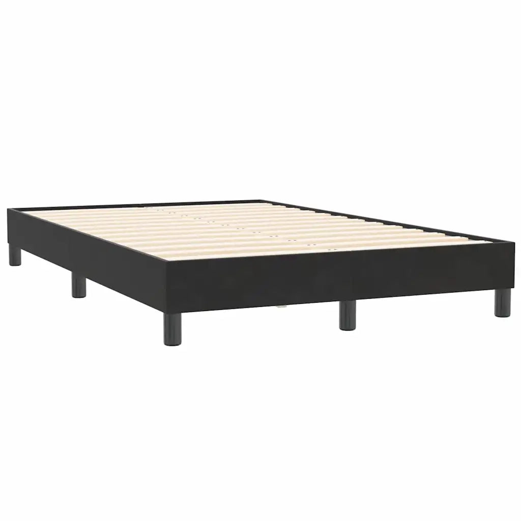Giroletto senza Materasso-Struttura Letto Nero 120x210 cm Velluto