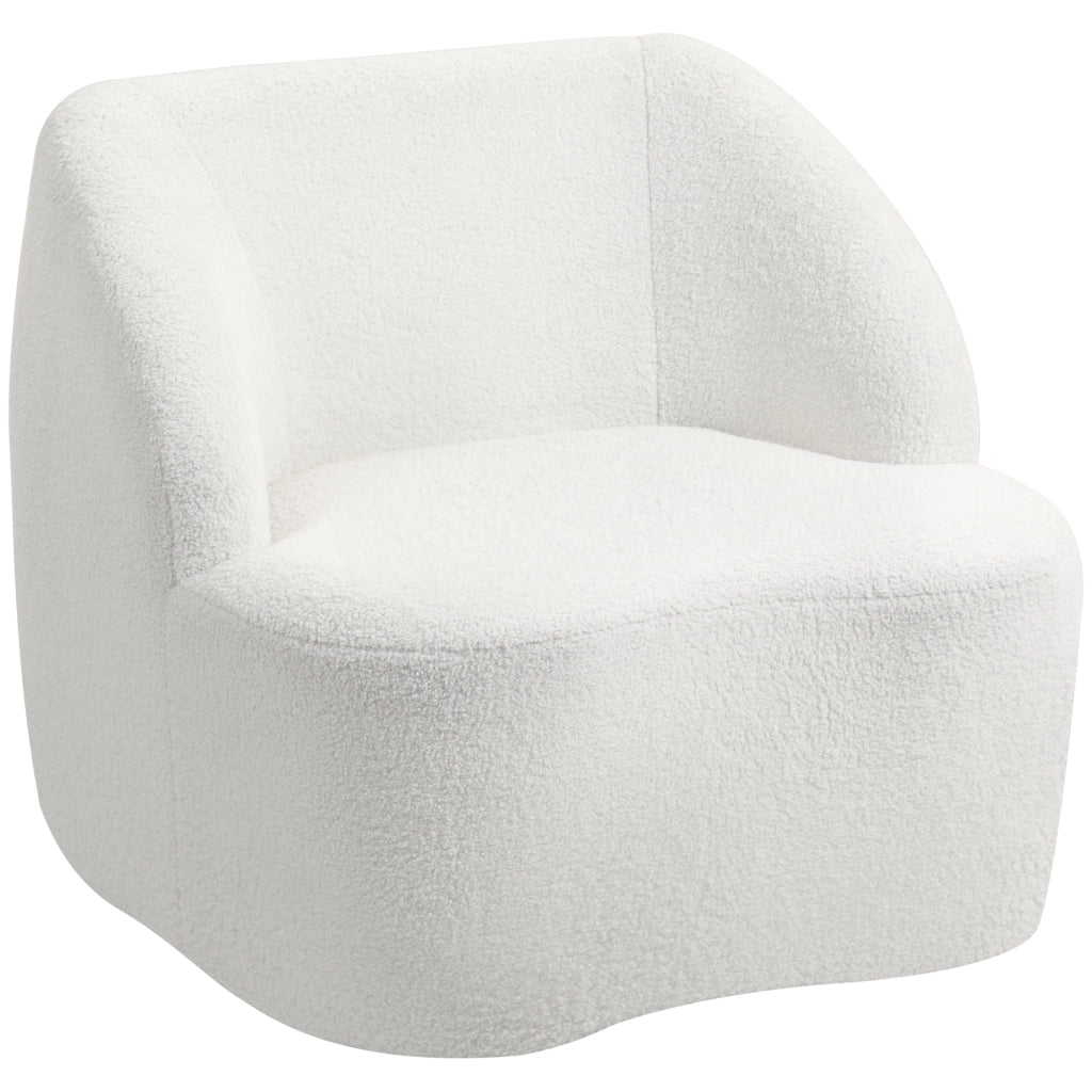 Poltrona moderna con rivestimento in pile ¨C zephmum ¨C crema