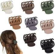8 pezzi 1,6" mezzo medio per capelli lisci a doppia riga per donne - clip per capelli - pinza per capelli - copricapo - clip geometrico - clip da presa - forti tenaglie per capelli fini, sottili e spessi - clip per capelli