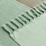 Tappeto da tavola Runner - Tessuto da cucina Decorazione - Copertura da tavola festiva - Telaio in poliestere duraturo - 33x183 cm - Grigio salice