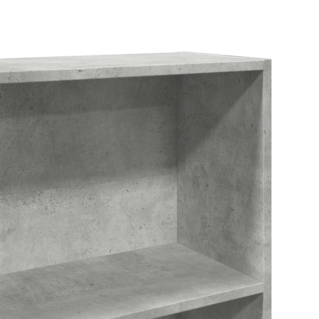 Libreria Grigio Cemento 80x24x176 cm in Legno Multistrato 857856