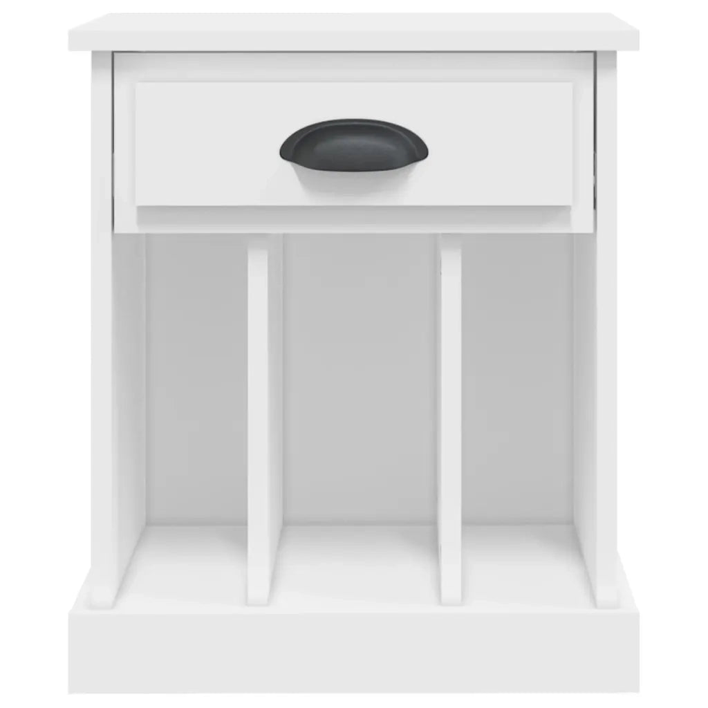 Comodino | Armadio da Notte | Mobiletto da notte Bianco 43x36x50 cm
