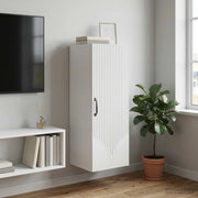 Mobiletto a muro Bianco 33 x 34,5 x 90 cm Legno ingegnerizzato 898925
