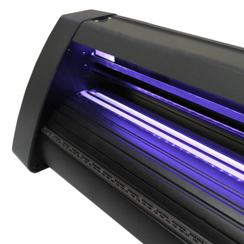 PixMax Taglierina per vinile 135 cm LED - Tracciatore, taglierina, creazione di magliette, adesivi, personalizzazione [Supporto e copertura protettiva INCLUSI)