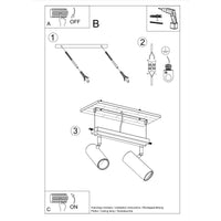 Lampada da soffitto DIREZIONE 2 bianco