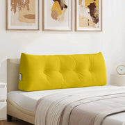 Cuscino per Schiena Giallo 120 x 24 x 50 cm Velluto 42014494