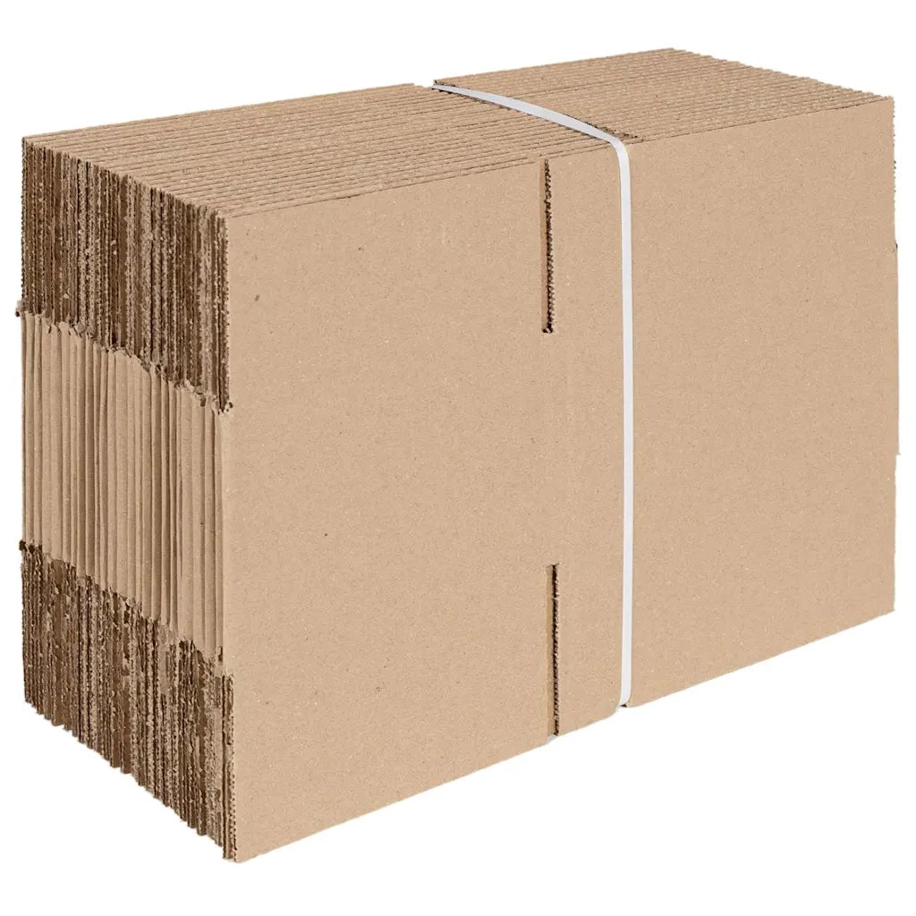 Scatola Pieghevole 50 pcs Naturale 20 x 15 x 10 cm Cartone 4106563