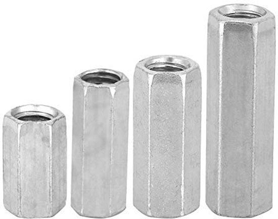 Set di viti di accoppiamento 10 pezzi - viti a sezione hexagonale - acciaio carbonio - componenti di fissaggio - resistente alla corrosione - lunghe maniglie