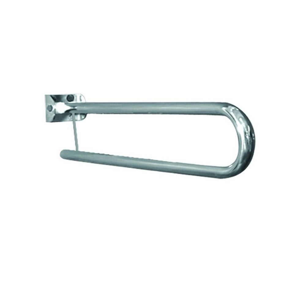 Maniglione barra ribaltabile cm 83 con frizione inox lucido